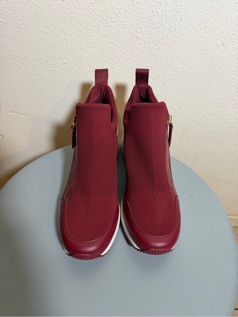 Michael Kors Women's Slip-On High-Top Sneakers in Wine